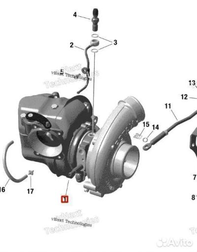 Лот: 25792041. Фото: 1. Турбина Ski-Doo 420893738 420893746. Запчасти