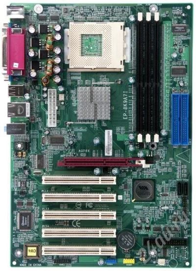 Лот: 201864. Фото: 1. Материнская плата Epox EP-8K9A7I... Материнские платы