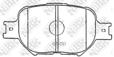Лот: 24858003. Фото: 1. Тормозные Колодки Toyota Allion... Тормозная система