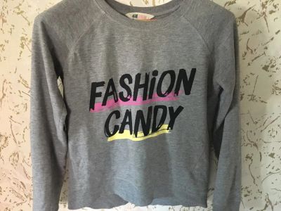 Лот: 11348409. Фото: 1. Свитшот серый H&M. Свитеры, толстовки, худи