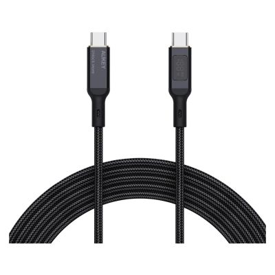 Лот: 24675620. Фото: 1. Кабель Aukey Nylon Braided Type-C... Дата-кабели, переходники