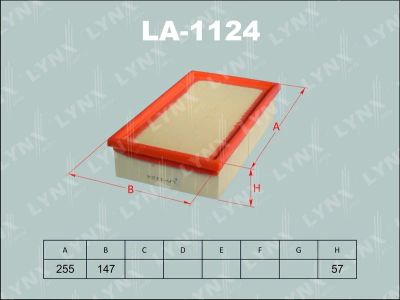 Лот: 13356938. Фото: 1. Lynx LA-1124 Воздушный фильтр. Расходные материалы
