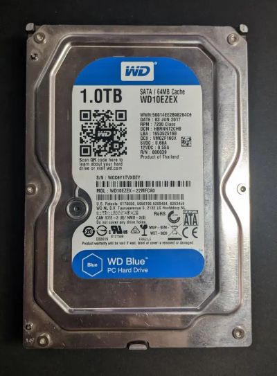 Лот: 22170829. Фото: 1. Жёсткий диск HDD 3.5" Western... Жёсткие диски (HDD)