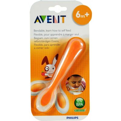 Лот: 11504863. Фото: 1. Ложка Philips Avent гибкая с силиконовой... Всё для кормления