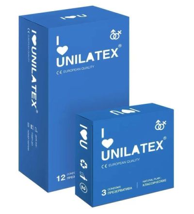 Лот: 24255374. Фото: 1. Презервативы классические Unilatex... Презервативы