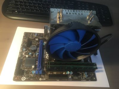 Лот: 15098416. Фото: 1. Комплект LGA1150 i5 4570 (4x3200-3600... Комплекты запчастей