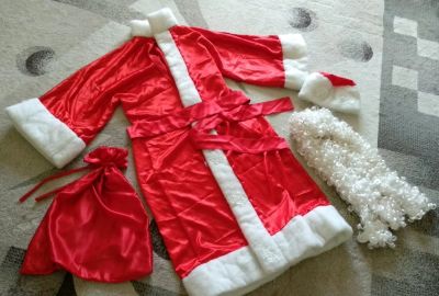 Лот: 11724786. Фото: 1. Костюм Деда Мороза (полный комплект... Взрослые карнавальные костюмы