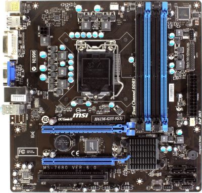 Лот: 14331355. Фото: 1. Хорошая плата под LGA 1155: MSI... Материнские платы