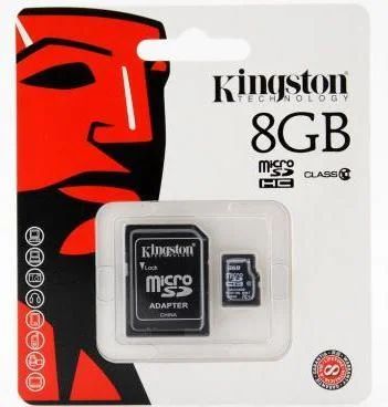 Лот: 4553644. Фото: 1. Карта памяти Microsdhc 8Gb Kingston... Карты памяти