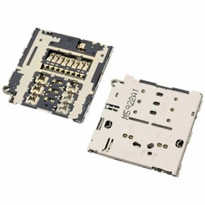 Лот: 10959772. Фото: 1. Коннектор SIM LG H650E. Шлейфы, разъёмы