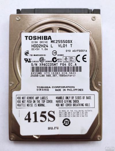 Лот: 18180376. Фото: 1. Жесткий диск SATA-II 2,5 Toshiba... Жёсткие диски (HDD)