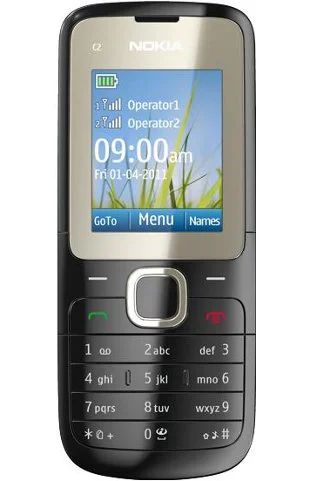 Лот: 3188483. Фото: 1. Nokia C2-00 2 SIM Black комплект... Кнопочные мобильные телефоны