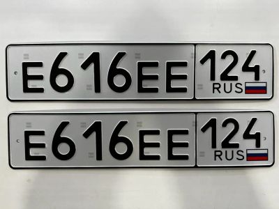 Лот: 21059380. Фото: 1. гос номер Е 616 ЕЕ 124. Госномера
