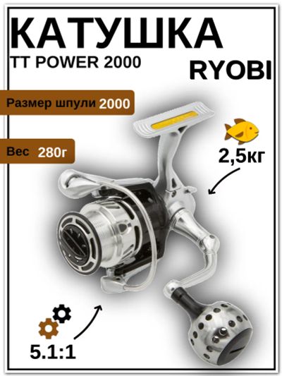 Лот: 22029095. Фото: 1. Катушка Ryobi TT Power (2000... Катушки, комплектующие