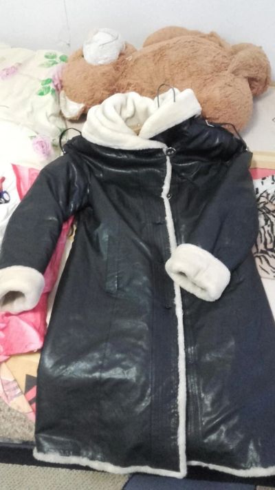 Лот: 6454799. Фото: 1. Дубленка кожа 46-48. Верхняя одежда