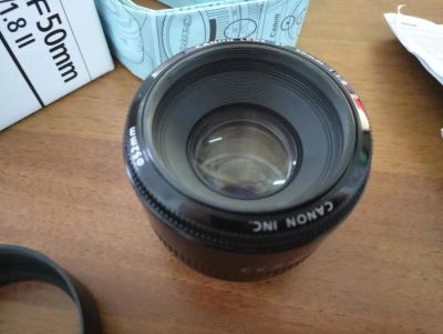 Лот: 10391028. Фото: 1. Объектив Canon EF 50mm f/1.8 II... Объективы