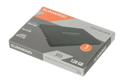 Лот: 21509907. Фото: 1. SSD 2.5" 128Gb Sunwind ST3 (новые... SSD-накопители