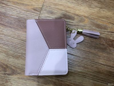 Лот: 13468024. Фото: 1. Новый кошелёк женский розово-бежевый. Бумажники, кошельки, портмоне