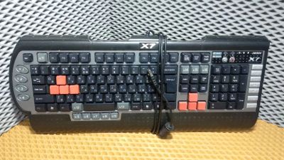 Лот: 20671029. Фото: 1. Игровая клавиатура A4Tech X7-G800V... Клавиатуры и мыши