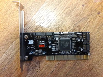 Лот: 13980798. Фото: 1. Контроллер PCI SIL3114 504733... Платы расширения, контроллеры, доп. порты