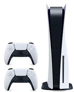 Лот: 18379717. Фото: 1. Sony Playstation 5 + 2 геймпада... Игровые приставки, консоли