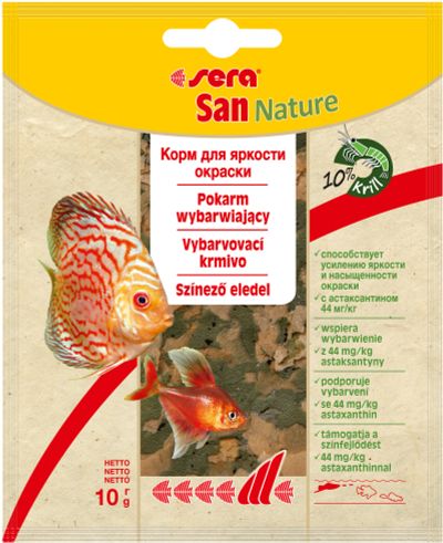 Лот: 22997330. Фото: 1. SERA San Nature корм для всех... Корма