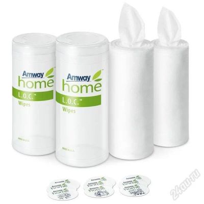 Лот: 2567692. Фото: 1. Amway L.O.C. Очищающие салфетки... Бытовая химия
