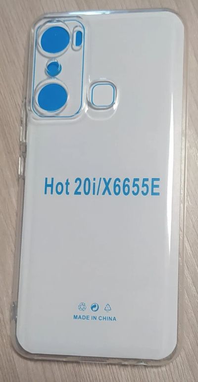 Лот: 20676876. Фото: 1. Чехол для Infinix Hot 20i прозрачный... Чехлы, бамперы