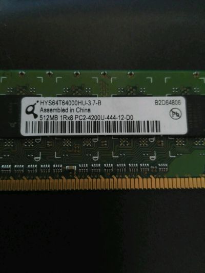 Лот: 9152537. Фото: 1. Память DDR2 512 мегабайт. Оперативная память