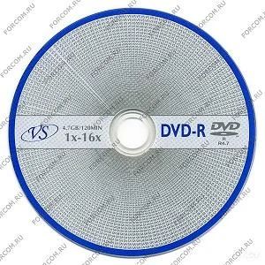 Лот: 10662634. Фото: 1. Диск DVD-R 4,7 GB VS 16x. CD, DVD, BluRay