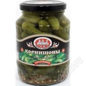 Лот: 1716406. Фото: 1. корнишоны Маринованные "Скатерть... Домашние заготовки