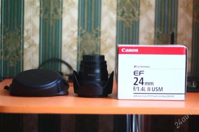 Лот: 2880125. Фото: 1. Canon 24 mm 1.4 l2 usm. Объективы