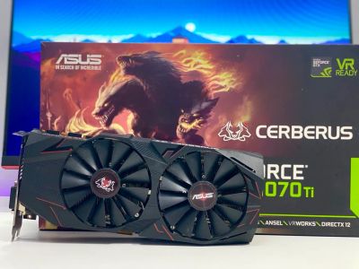 Лот: 20529550. Фото: 1. Видеокарта Asus GeForce GTX 1070... Видеокарты