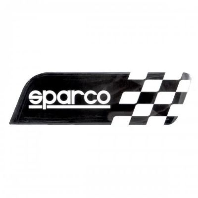Лот: 3744300. Фото: 1. Лакированная 3D-эмблема Sparco... Наклейки автомобильные