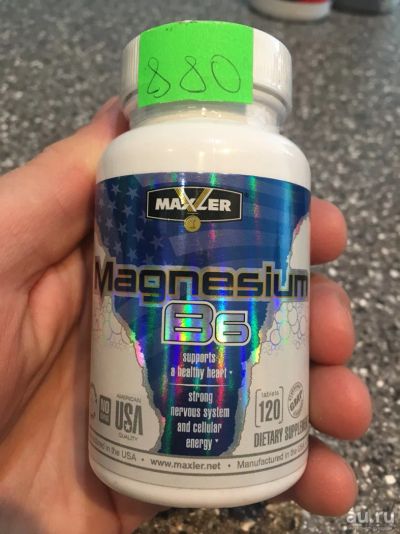 Лот: 13309738. Фото: 1. Магний с витамином B6 Maxler Magnesium... Спортивное питание, витамины