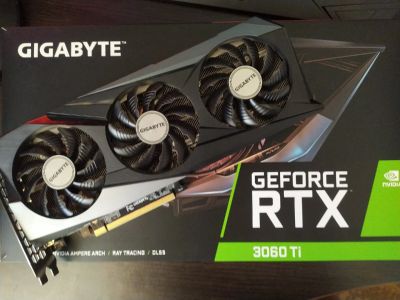 Лот: 19074067. Фото: 1. Видеокарта RTX 3060ti Gigabyte... Видеокарты