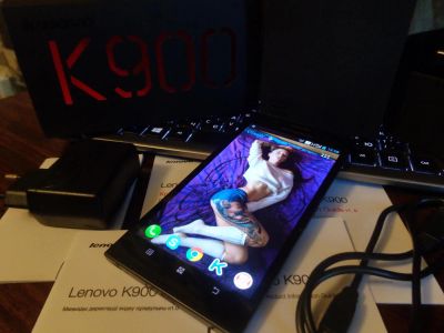 Лот: 6663069. Фото: 1. Lenovo K900 Black 32GB | Полный... Смартфоны