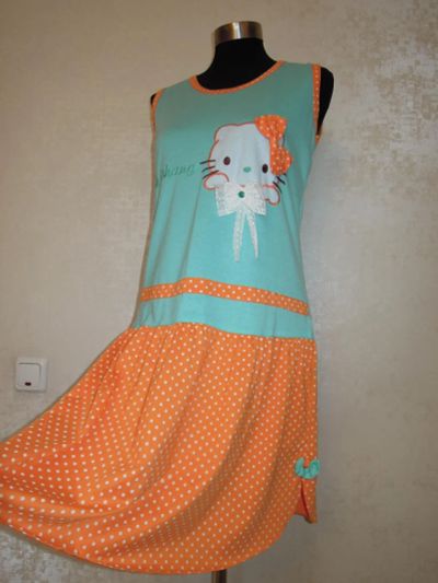Лот: 7727880. Фото: 1. Новое домашнее платье Hello Kitty... Домашняя одежда
