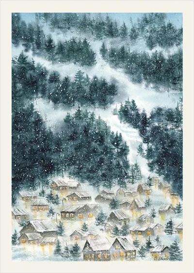 Лот: 24462373. Фото: 1. Открытка «Предновогодняя ночь». Другое (литература, книги)