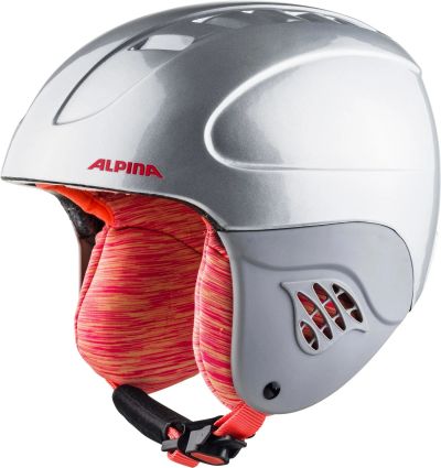 Лот: 12872682. Фото: 1. Зимний Шлем Alpina CARAT silver-flamingo... Шлемы