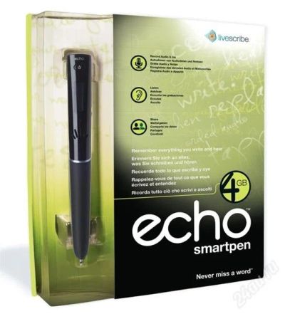 Лот: 2279979. Фото: 1. Цифровая ручка Livescribe Echo... Другое (компьютеры, оргтехника, канцтовары)