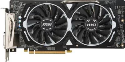 Лот: 10978058. Фото: 1. Видеокарта RX 580 4Gb MSI Armor... Видеокарты