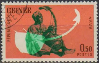 Лот: 25054234. Фото: 1. 1962. Гвинея. Народные музыканты... Марки