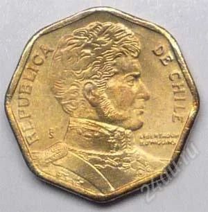 Лот: 1583045. Фото: 1. Чили. 5 песо 2004г. (1-2). Америка