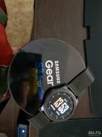 Лот: 12989160. Фото: 1. Samsung gear s3 frontier + стальной... Смарт-часы, фитнес-браслеты, аксессуары