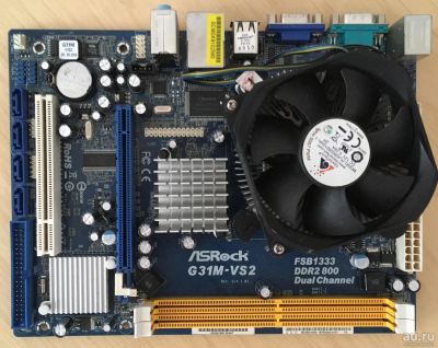 Лот: 9823783. Фото: 1. Комплект материнская плата Asrock... Материнские платы