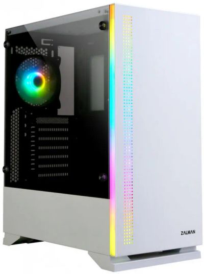 Лот: 20209028. Фото: 1. Корпус ATX Zalman S5 White (2x3... Корпуса, блоки питания