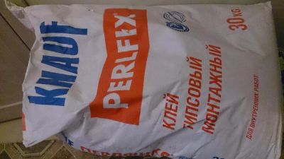 Лот: 8714787. Фото: 1. Клей гипсовый knauf perlfix. Смеси, шпатлевки, цемент