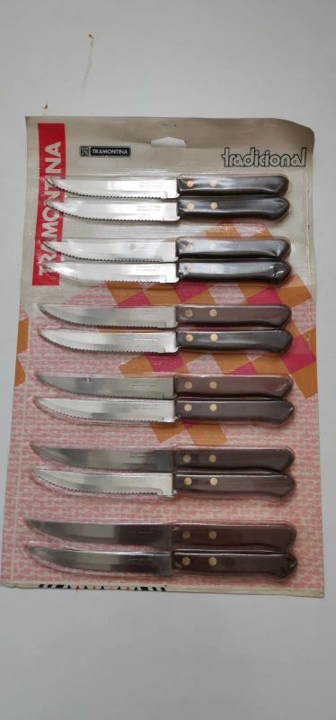 Лот: 20077694. Фото: 1. Кухонные ножи tramontina Бразилия... Столовые приборы, ножи