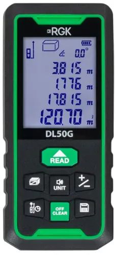 Лот: 24522689. Фото: 1. Лазерный дальномер RGK DL50G. Электроинструмент
